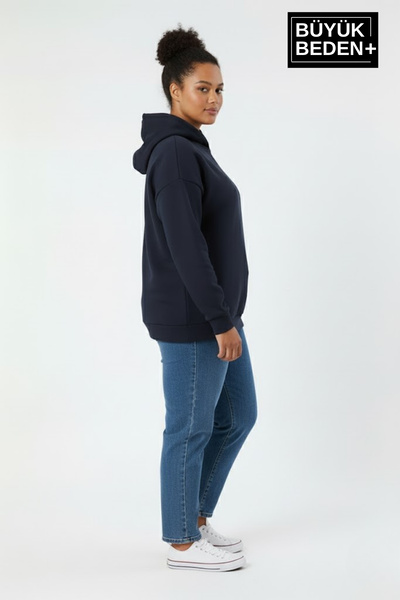 Superlife Γυναικείο μπλουζάκι με κουκούλα με λεπτές μανίκια και ριμπέντε φούστα SPR26BSWK957