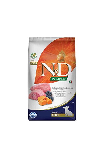 N&D Pumpkin Tahılsız Bal Kabaklı Kuzu Etli Yaban Mersinli Küçük Irk Yavru Köp...