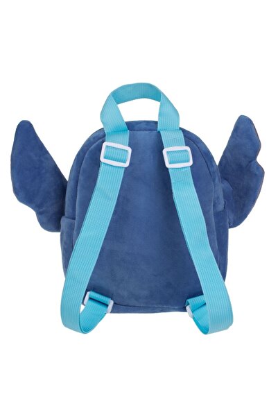 Tessari Plush Velvet Blue-Purple Stitch Backpack for Children 17.5 x 7 x 21 cm