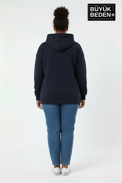 Superlife Γυναικείο μπλουζάκι με κουκούλα με λεπτές μανίκια και ριμπέντε φούστα SPR26BSWK957