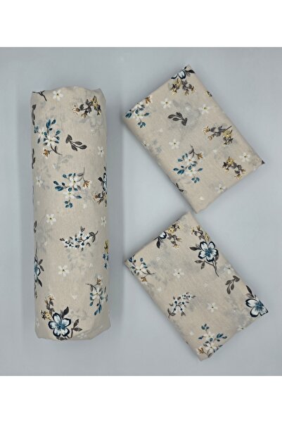 pınarhome collectıon Fabric Fitted Sheet for Pad Beds + Pillow Case with Cover (Corner Depth 30 Cm) New Season***