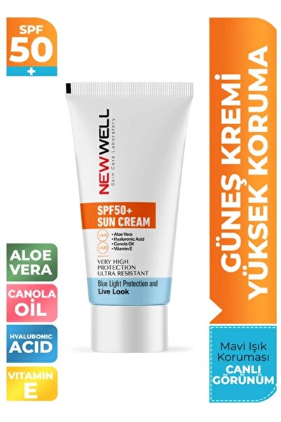 New Well GÜNEŞ KREMİ ALEOVERA MAVİ IŞIK 50 ML SPF 50+