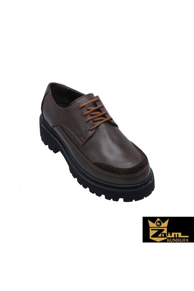 Zaim Kundura Women's Brown Genuine Leather Shoes 505320570-1