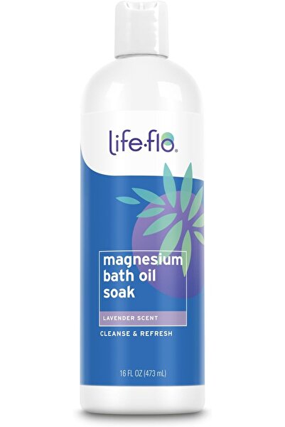 Life Flo Health Life-Flo Magnesium Bath Oil Soak, Lavender, 473 ml