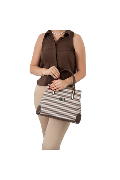 Silver Polo Τσάντα ώμου Γυναικεία / Κορίτσια 667-47399 ΤΣΑΝΤΑ M191 ΚΑΦΕ ΚΙΤΡΙ...