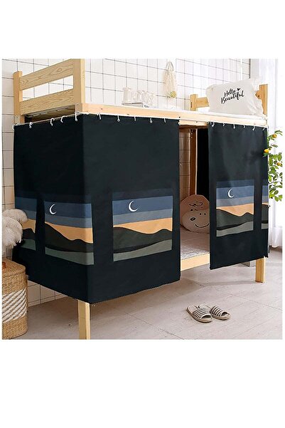 Generic Dormitory Bunk Bed Lightproof Privacy Curtain Blackout Canopy