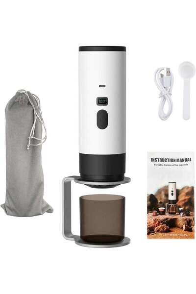 Generic 12V Portable 3-in-1 Electric Espresso Machine – Rechargeable Travel Coffee Maker