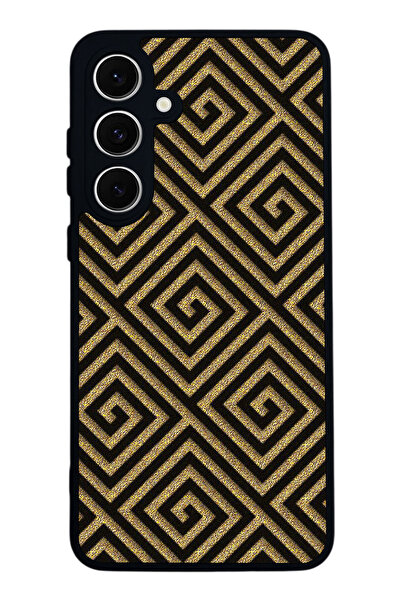 SCALETA CASE حافظة سوداء غير لامعة متوافقة مع هاتف Samsung Galaxy S24 FE - غط...