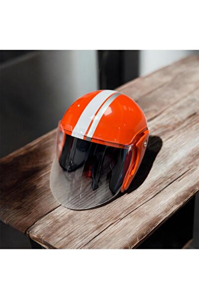HZN MOTOR Yarım Model Kask - Açık Kask,Motosiklet Kaskı