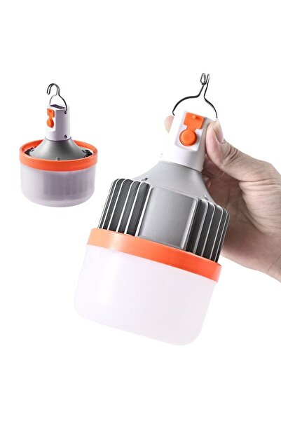 Generic Stretchable LED Lantern 60W Rechargeable Camping Light Bulb Type C 3 Modes Hanging Hook Emergency