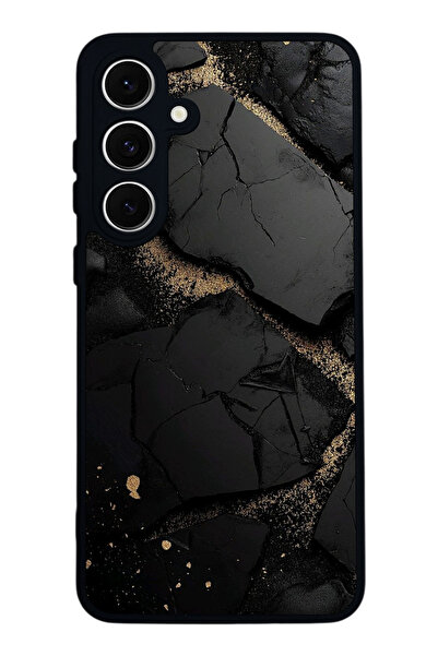 SCALETA CASE حافظة سوداء غير لامعة متوافقة مع هاتف Samsung Galaxy S24 FE - غط...