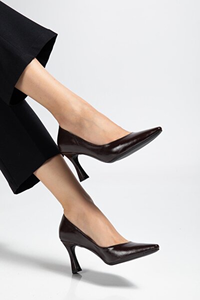 ALTIN TOPUK Brown Women's High Heel Shoes Stiletto