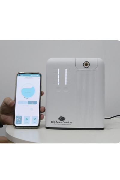 10Q Aroma Solutions Promo Pack: Professional Ambient Fragrance Device 10Q Aroma Smart OV3 White + Sequoia 100 gr