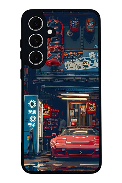 SCALETA CASE حافظة سوداء غير لامعة متوافقة مع هاتف Samsung Galaxy S24 FE - غط...