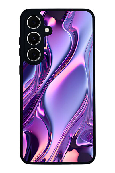 SCALETA CASE حافظة سوداء غير لامعة متوافقة مع هاتف Samsung Galaxy S24 FE - غط...