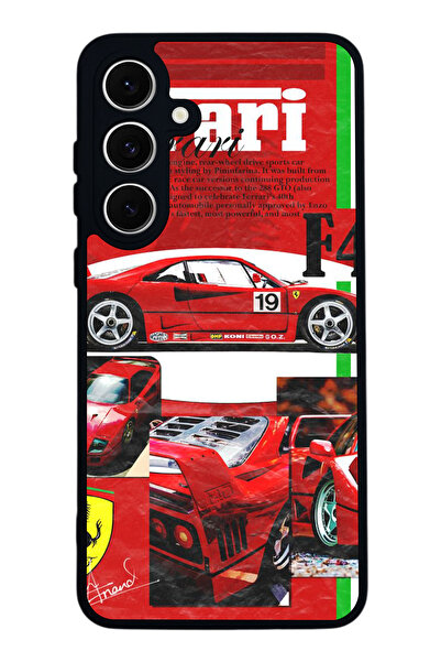 SCALETA CASE حافظة سوداء غير لامعة متوافقة مع هاتف Samsung Galaxy S24 FE - غط...