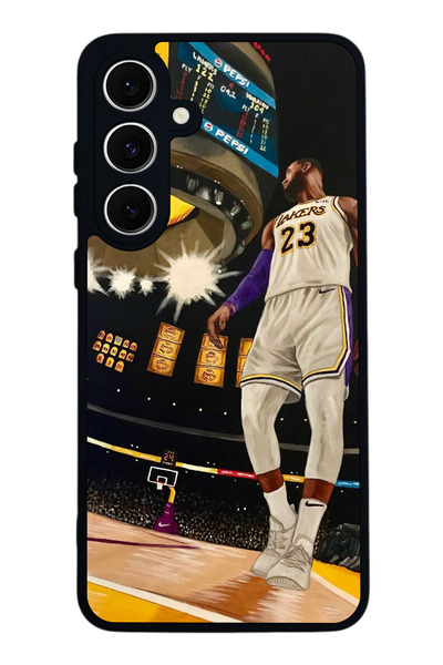 SCALETA CASE حافظة سوداء غير لامعة متوافقة مع هاتف Samsung Galaxy S24 FE - غط...