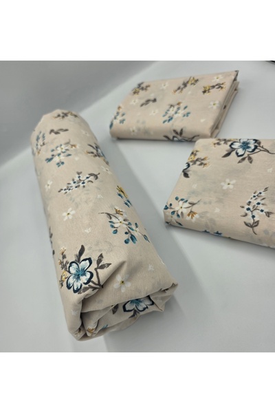 pınarhome collectıon Fabric Fitted Sheet for Pad Beds + Pillow Case with Cover (Corner Depth 30 Cm) New Season***