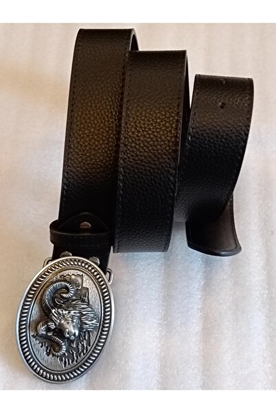 Butik Tülin Unisex Authentic Faux Leather Black Silver Aries Zodiac Sign Ram ...