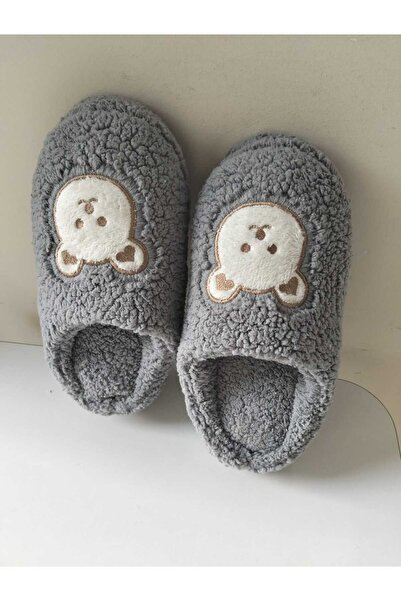 Lion Teddy Bear Figured House Slippers