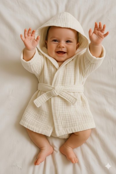 HEİANMONO Newborn Baby Set 10 Pieces & 4 Layers Muslin 100% Cotton (Baby Girl-Unisex)