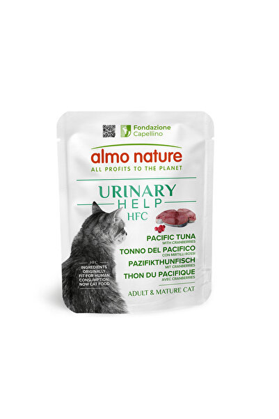 Almo Nature طعام رطب من سمك التونة مع التوت البري للمساعدة في علاج المسالك البولية 50 جم