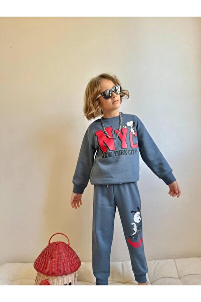 YİGİT BUTİK Character Patterned Boy's Bottom and Top Set