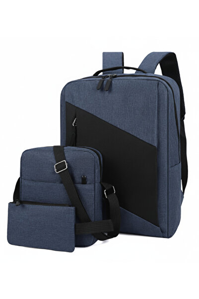 Muchmy 3-Piece Multi-Functional Backpack Set Traveling Casual Zipper Bags Set