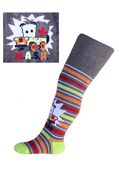 Superbaby Set of 3 cotton tights for boys with prints - Various colorful designs