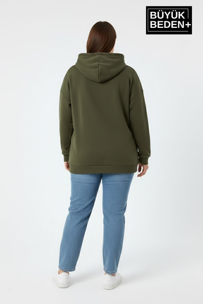 Superlife Γυναικείο φούτερ μεγάλου μεγέθους με κουκούλα Brooklyn με τύπωμα SPR26BSWK961