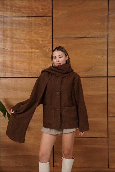 Bak'ap Premium Trend Teddy Scarf Jacket