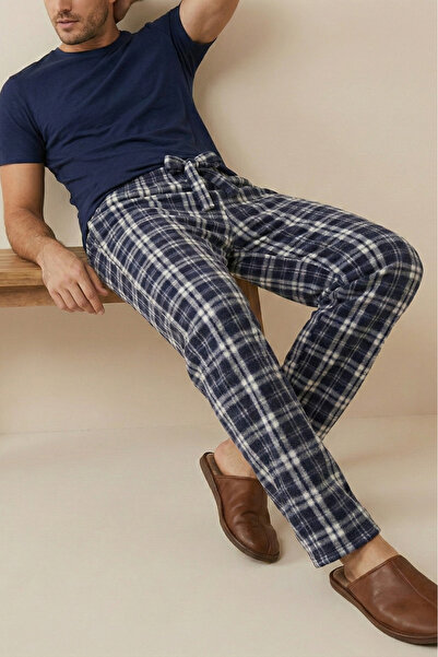 Farya Home Luxury Soft Wellsoft Polar Plaid Square Pattern Winter Pajama Bottoms Pants