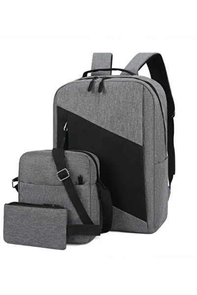 Muchmy 3-Piece Multi-Functional Backpack Set Traveling Casual Zipper Bags Set