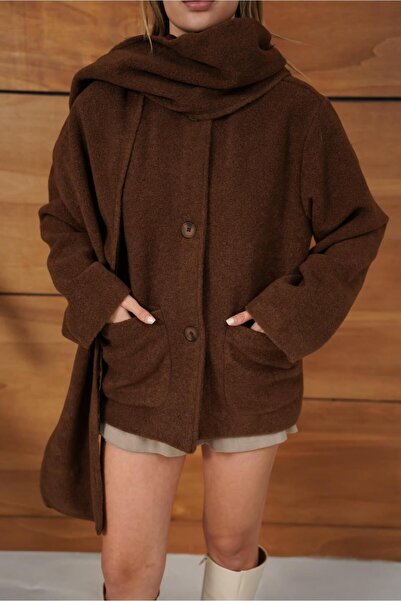 Bak'ap Premium Trend Teddy Scarf Jacket