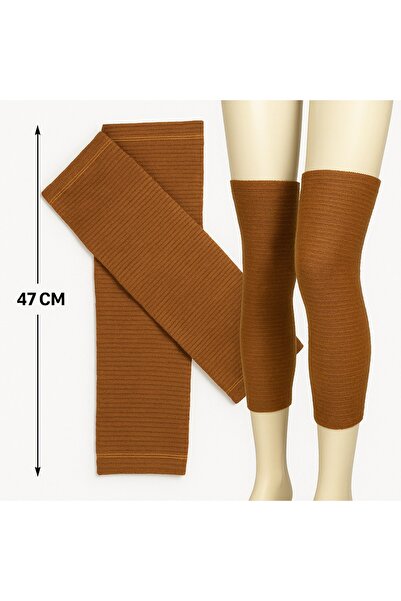FİTFORMGİYİM Camel Hair Model Wool Long Knee Pads Warm Keeping 2 Pieces 1 Pair