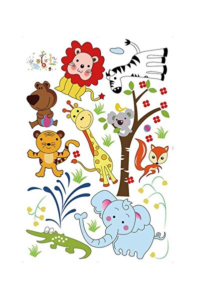 Generic Jungle Toons Animal Removable Wall Stickers