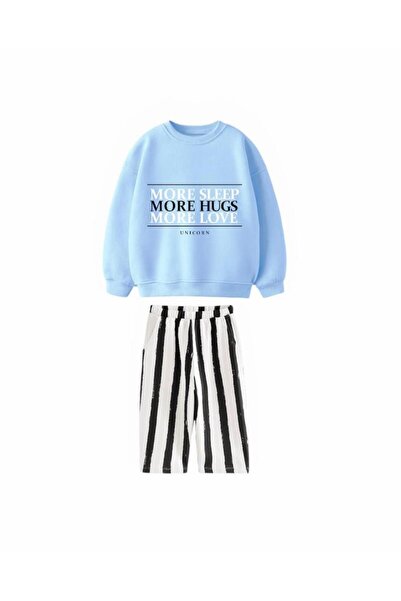 KidsSel Boy's Printed Model 3 Thread Cotton Fabric Bottom and Top Set