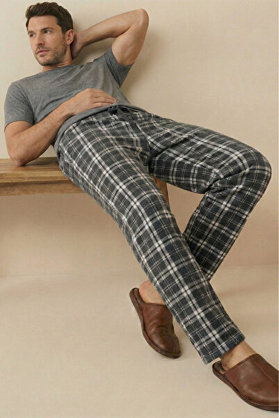 Farya Home Luxury Soft Wellsoft Polar Plaid Square Pattern Winter Pajama Bottoms Pants