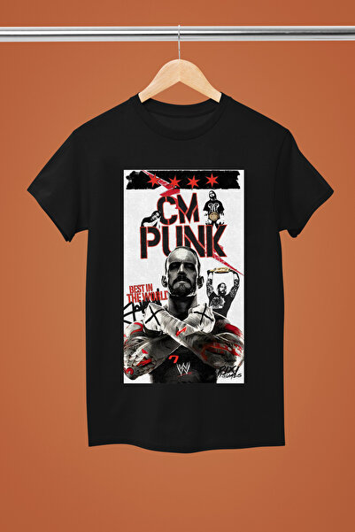 MAGORS CM-PUNK WWE IMPRIMAT BUMBAC CU MANE SCURTĂ TINEREȚE ȘI COPII tricou