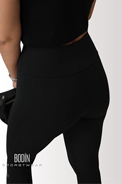 bodin Winter Thermal Inner Sh Fleece-Lined High Waist t Shaping / Sculpting Stretchy Fabric Winter Sports Leggings