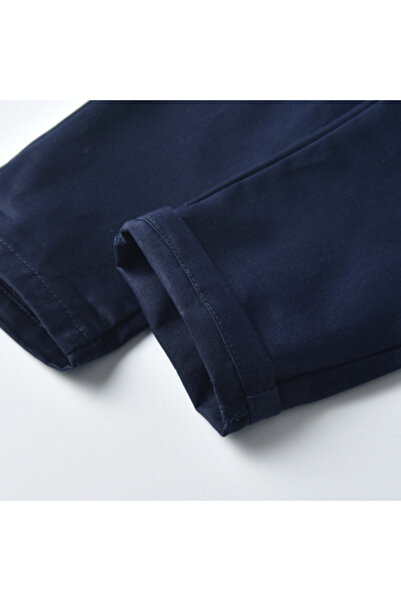 Bebelul Elegant navy blue suit with vest and bow tie