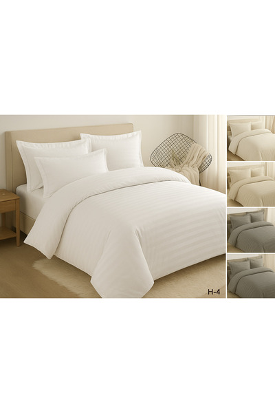 Casa New Fashion 4-piece Damask Striped Bed Linen