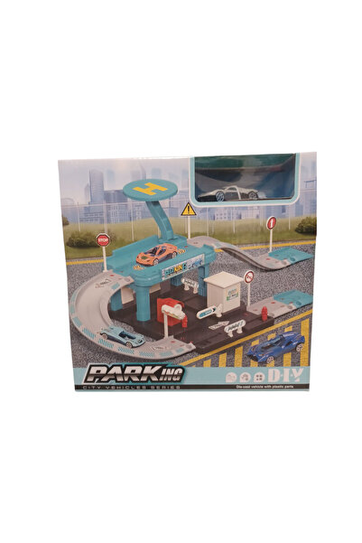 Vision XXI Joc de constructie Parcare cu masinuta din plastic