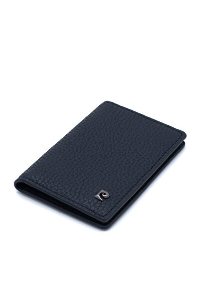 Pierre Cardin Navy Blue Unisex Leather Card Holder 0123L1N
