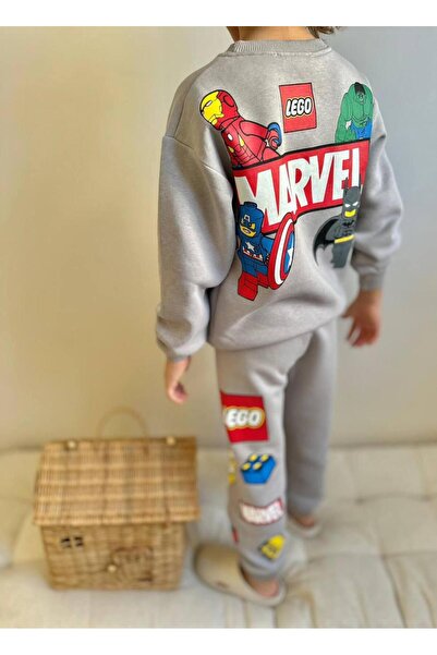 YİGİT BUTİK Σετ μπλούζα και παντελόνι για αγόρια με σχέδια χαρακτήρων