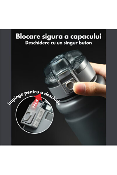 VENTART VENTART Water Bottle, Leak-proof, Push-button opening, Filter, 500ml, 22x6.7 cm, Tritan