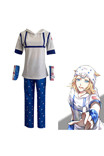 Butic Anime Cosplay Johnny Joestar JoJo Bizarre Adventure Kostüm Stell Ball R...