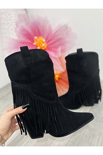 KATYDEA STORE Isabella Black Suede Clogs