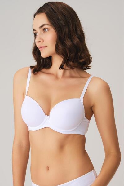M MERC Giyim Underwire Non-Supported Non-Padded Casual Classic T-Shirt Bra wi...