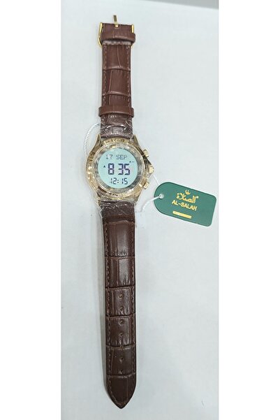 al salah Islamic prayer watch made of leather, water resistant, alarm for eac...